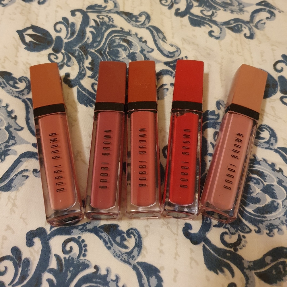 Bobbi brown crushed lip liquid set of 5